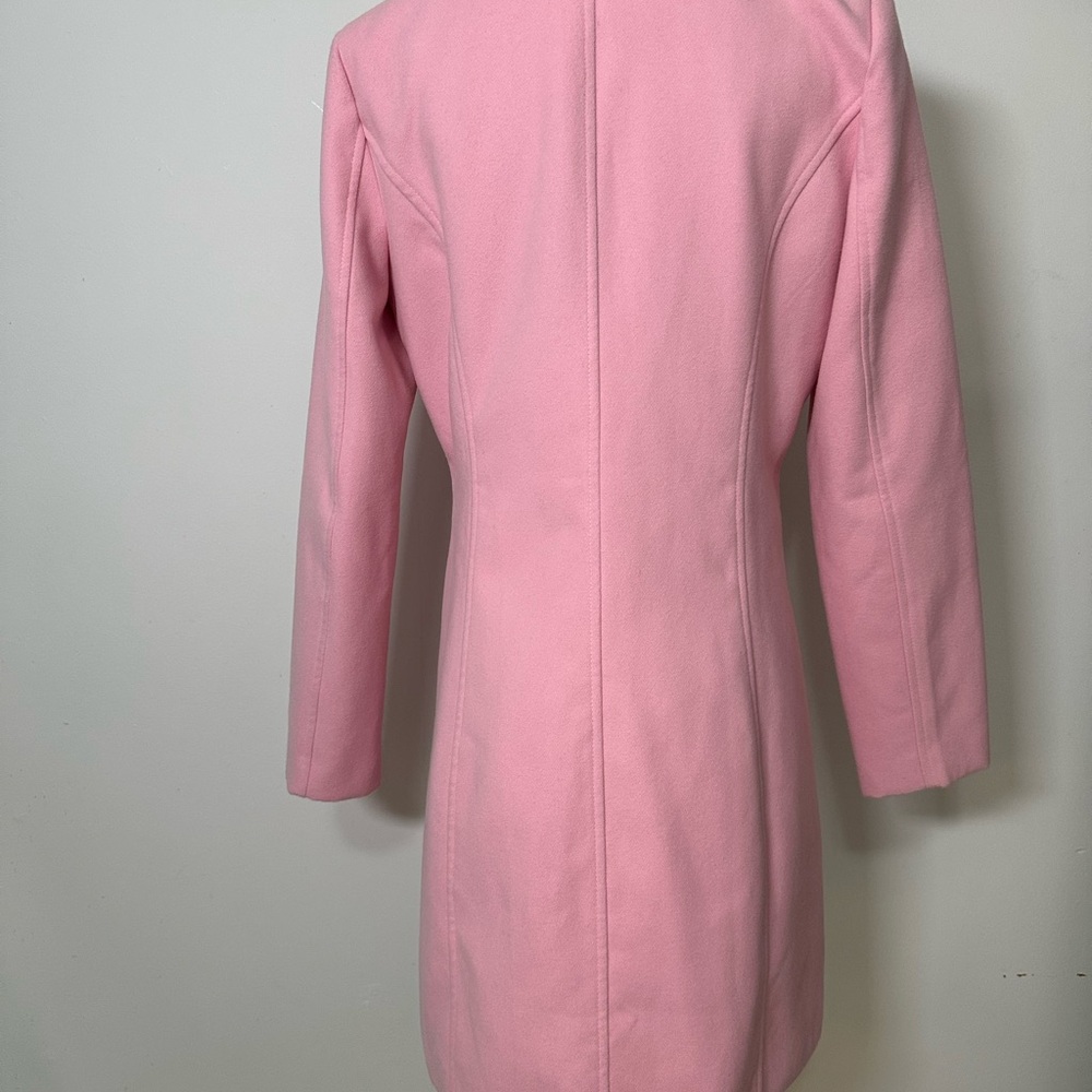 Women's Pink Toggle Coat - Picture 5 of 8